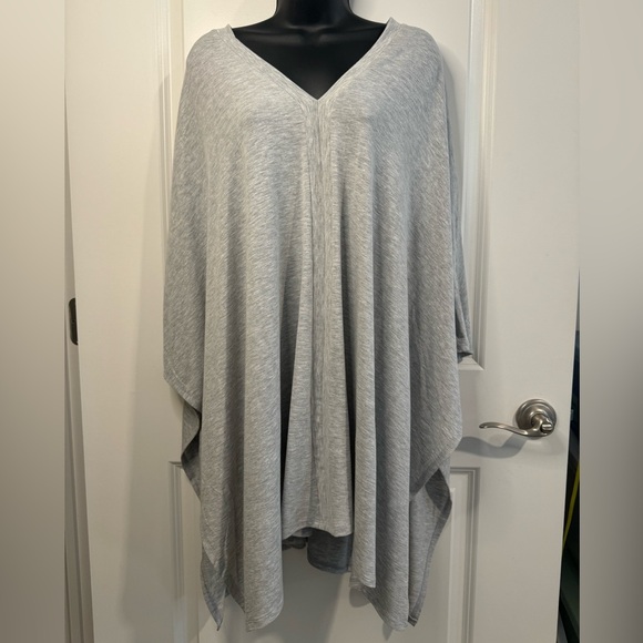 None Sweaters - Pull Over Poncho Style Top